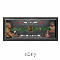 Mike Tyson Hand Signed Framed Heavyweight Champions Belt Foreman Ali Floyd