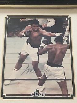 Muhammad Ali Signed 8x10 Photo Autographed over Floyd Patterson COA, FRAMED