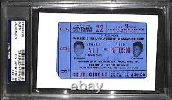 Muhammad Ali vs Floyd Patterson Signed Autographed 1965 Boxing Ticket PSA Rare