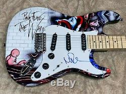 NICK MASON PINK FLOYD THE WALL AUTOGRAPHED SIGNED UNIQUE GRAPHICS GUITAR WithPROOF