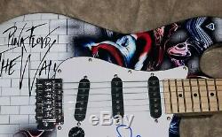 NICK MASON PINK FLOYD THE WALL AUTOGRAPHED SIGNED UNIQUE GRAPHICS GUITAR WithPROOF