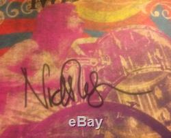 NICK MASON SIGNED SAUCERFUL OF SECRETS TOUR POSTER PINK FLOYD RARE Roger Waters