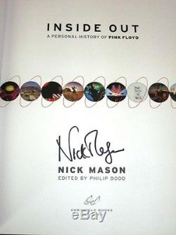 NICK MASON Signed Autograph Book Inside Out Personal History Of Pink Floyd JSA