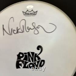 NICK MASON Signed Autograph Drum Head Pink PINK FLOYD JSA COA