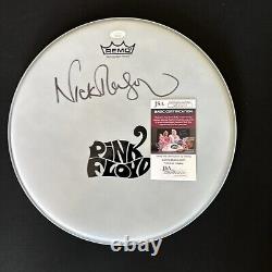 NICK MASON Signed Autograph Drum Head Pink PINK FLOYD JSA COA