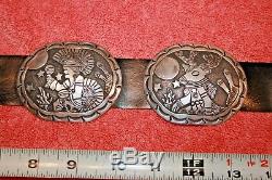 Navajo Floyd Becenti Concho's Sterling Story Teller Belt Signed on all 10 Pieces