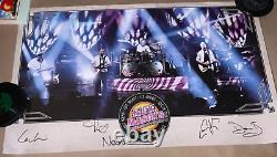 Nick Mason Band Poster Autographed/Signed Pink Floyd Saucerful Of Secrets Live