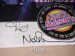 Nick Mason Band Poster Autographed/Signed Pink Floyd Saucerful Of Secrets Live