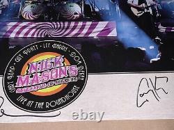 Nick Mason Band Poster Autographed/Signed Pink Floyd Saucerful Of Secrets Live