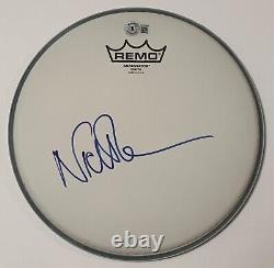 Nick Mason PINK FLOYD Autographed Signed Remo DRUMHEAD Beckett BAS