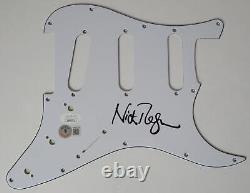 Nick Mason PINK FLOYD Signed Autograph Auto Strat Guitar Pickguard JSA BAS