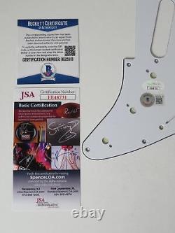 Nick Mason PINK FLOYD Signed Autograph Auto Strat Guitar Pickguard JSA BAS