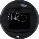 Nick Mason Pink Floyd Autographed Drum Head Signed in Silver Ink BAS
