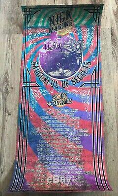 Nick Mason Pink Floyd Rare Signed Autograph Tour Poster'19 Saucerful Of Secrets