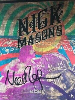 Nick Mason Pink Floyd Rare Signed Autograph Tour Poster'19 Saucerful Of Secrets