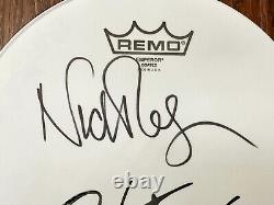 Nick Mason Signed 10 Drum Head Pink Floyd Authentic Autograph Psa/dna Coa
