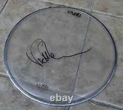 Nick Mason Signed 14Crush Clear Drum Skin Pink Floyd Drummer With COA