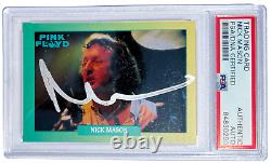 Nick Mason Signed 1991 Brockum Rock Card Auto Pink Floyd Dark Side Psa/dna