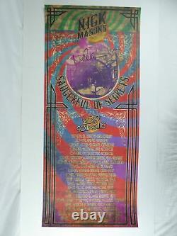 Nick Mason Signed Autographed 2019 Saucerful of Secrets Tour Poster Pink Floyd