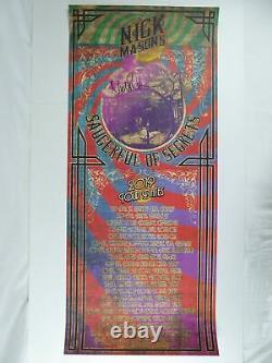 Nick Mason Signed Autographed 2019 Saucerful of Secrets Tour Poster Pink Floyd