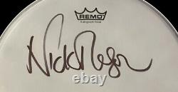 Nick Mason Signed Custom Pink Floyd 14 Remo Coated Autograph Drumhead