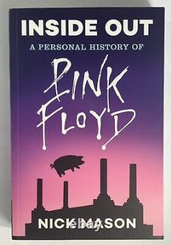 Nick Mason signed Book Inside Out Pink Floyd beckett coa autographed drummer