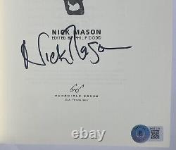 Nick Mason signed Book Inside Out Pink Floyd beckett coa autographed drummer