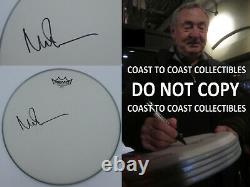 Nick Mason signed autographed Drumhead 14'', Pink Floyd, COA, with Exact Proof