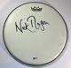 Nick Mason signed drumhead remo pink floyd beckett coa autographed drummer