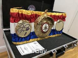 Official WBA Super Champion Boxing Belt Signed By Floyd Mayweather IBF, WBA, WBC