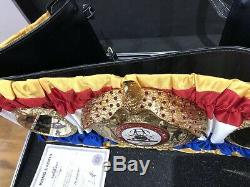 Official WBA Super Champion Boxing Belt Signed By Floyd Mayweather IBF, WBA, WBC
