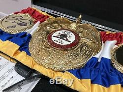 Official WBA Super Champion Boxing Belt Signed By Floyd Mayweather IBF, WBA, WBC