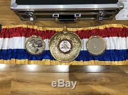 Official WBA Super Champion Boxing Belt Signed By Floyd Mayweather IBF, WBA, WBC