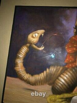 Original Signed Published Illustration Art Painting Floyd Cooper Serpent'92