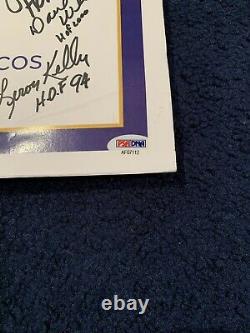 PERSONALLY OWNED FLOYD LITTLE SIGN FROM 2010 HOF INDUCTION SIGNED BY MANY HOFer