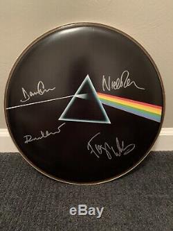 PINK FLOYD AUTOGRAPHED DRUM HEAD With COA ALL OFFERS CONSIDERED