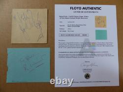 PINK FLOYD Complete Set Autograph Autographed signed Paper FLOYD AUTHENTIC LoA