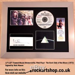 PINK FLOYD Dark Side of the Moon SIGNED BY NICK MASON Autographed WORLD SHIP
