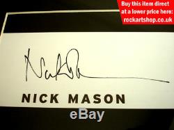 PINK FLOYD Dark Side of the Moon SIGNED BY NICK MASON Autographed WORLD SHIP