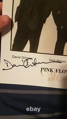 PINK FLOYD David Gilmour Nick Mason band Signed Autograph 8x10 COA PSA JSA BAS