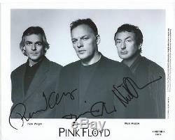 PINK FLOYD Hand Signed Autographed 8x10 Photo withCOA Signed by 3