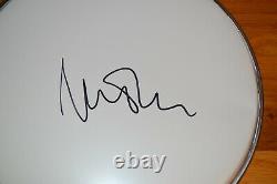 PINK FLOYD Nick Mason Autographed 10.5 inch Drum Head with PSA/DNA COA