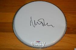 PINK FLOYD Nick Mason Autographed 10.5 inch Drum Head with PSA/DNA COA