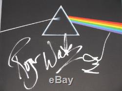 PINK FLOYD ROGER WATERS & NICK MASON'Dark Side Of Moon' Hand Signed LP + REAL