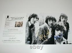 PINK FLOYD ROGER WATERS NICK MASON SIGNED YOUNG BAND 11x14 B/W PHOTO BECKETT COA