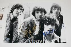 PINK FLOYD ROGER WATERS NICK MASON SIGNED YOUNG BAND 11x14 B/W PHOTO BECKETT COA