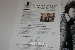 PINK FLOYD ROGER WATERS NICK MASON SIGNED YOUNG BAND 11x14 B/W PHOTO BECKETT COA