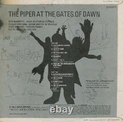 PINK FLOYD Rare Authentic Signed DEBUT album'Pipers at the Gates of Dawn