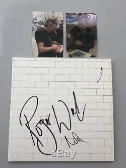PINK FLOYD Roger Waters & Nick Mason In-person 2018 signed LP + Fotos RARITÄT