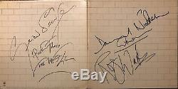 PINK FLOYD Signed / Autographed THE WALL Album LP X4 Gilmour/Waters FA LOA